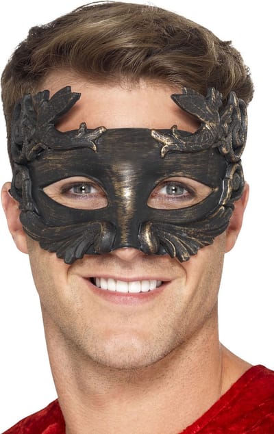 SMIFFY'S - Romeins masker platina goud voor mannen