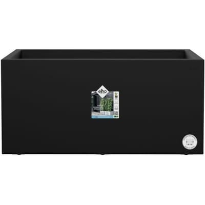 Elho Vivo Next Lang 80 - Plantenbak voor Binnen & Buiten Rechthoekig - 100% Gerecycled Plastic - L 78.0 x H 37.9 cm - Living black