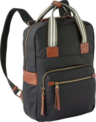 camel active Vrije tijd rugzak Rugzak met laptopvak Bari Backpack Black Zwart