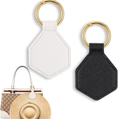 Dailygoods- Hoedclip 2 Stuks - Magnetische Hoedhouder - Lederen Hoedclip - Aluminiumlegering Ring - Eenvoudig te Gebruiken - Elegant Ontwerp