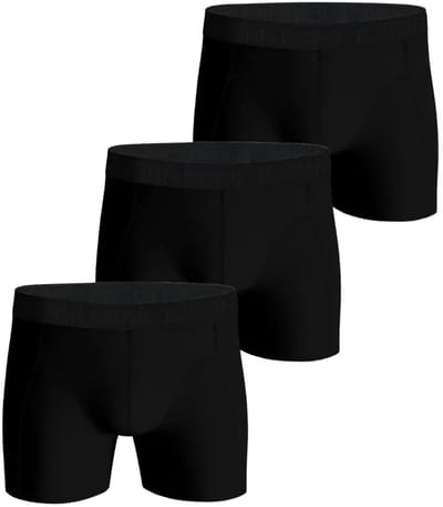 Björn Borg Bamboo Cotton Blend boxers - heren boxers normale lengte (3-pack) - zwart - zwart - zwart