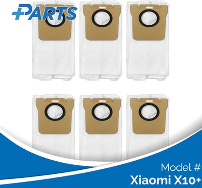 Xiaomi X10+ Stofzakken (6 Stuks, Plus.Parts® alternatief voor RDB3)