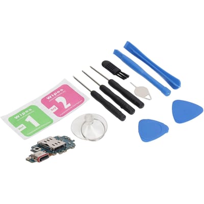 PCB USB Oplaadpoort Dock Connector Board Flex Kabel Vervanging voor Samsung S22 Ultra 5G S908B EU European version white