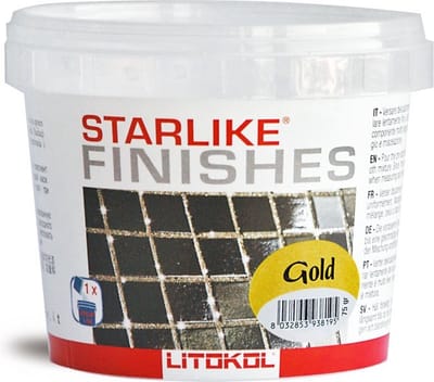 Kleureffect Goud Litokol STARLIKE® Finishes 75 gram voor 2,5 kg