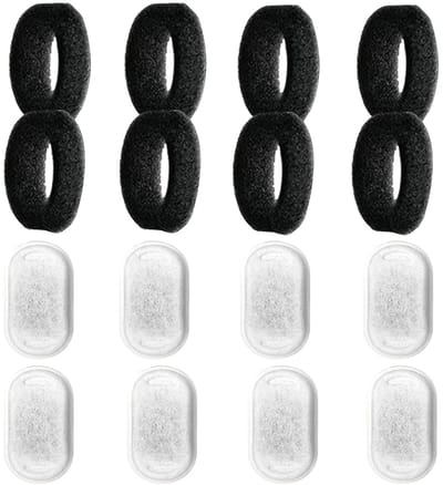 Livé® 8 Stuks Kattenfontein Filters – Actieve Kool & Spons