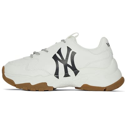 MLB Big Ball Chunky Casual Polyvalent Confortable Augmentant la Hauteur Basse Top Chaussures de Papa Baskets Unisexes Off-White 3ASHBNA3N-50WHS 41 gray