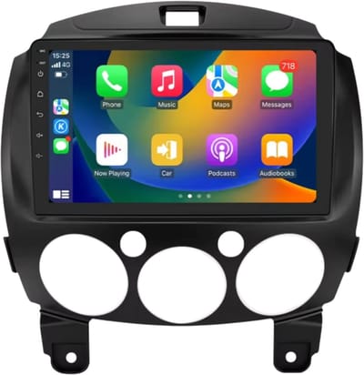 Autoradio met bluetooth - Carplay - Voor Mazda 2 (2007-2014) - Geschikt voor Apple en Android - Stereo - Navigatie - Navigatiesysteem auto - 2GB 64GB