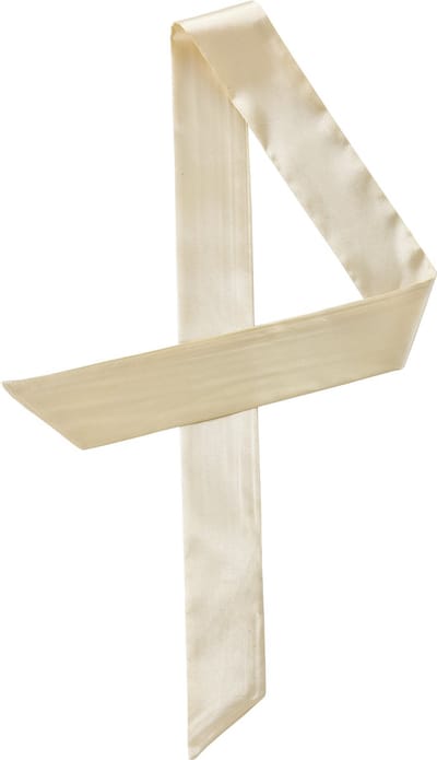 Emilie Scarves - sjaal - satijn - haarsjaal - lint handtas - gebroken wit / crème