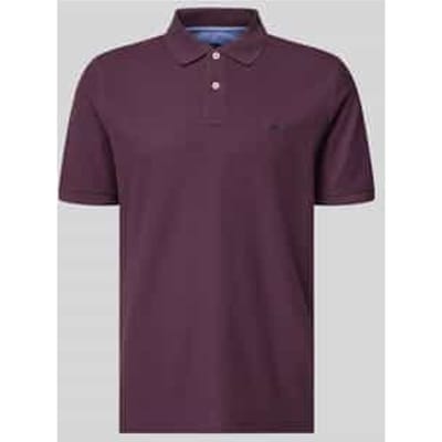 Fynch-Hatton Polo Uni Color Supima Cotton Aubergine / male