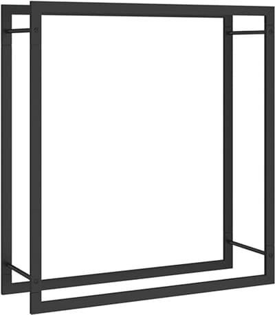 Houtopslag Rek 80x28x86 cm - Stalen Houthouder voor Open Haard