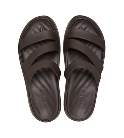 Crocs Monterey Strappy Wedge Espresso Maat 42/43 US 11