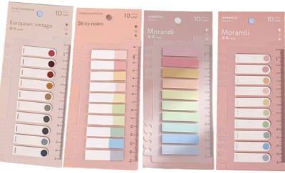 Dailygoods- Index Tabs 800 Stuks - Beschrijfbare Pagina Markers - Herpositioneerbaar - Gekleurde Sticky Notes - Flexibel PET-Materiaal - Niet Giftig