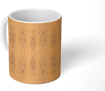 Mok - Koffiemok - Carnaval - Joker - Patronen - Mokken - 350 ML - Beker - Koffiemokken - Theemok