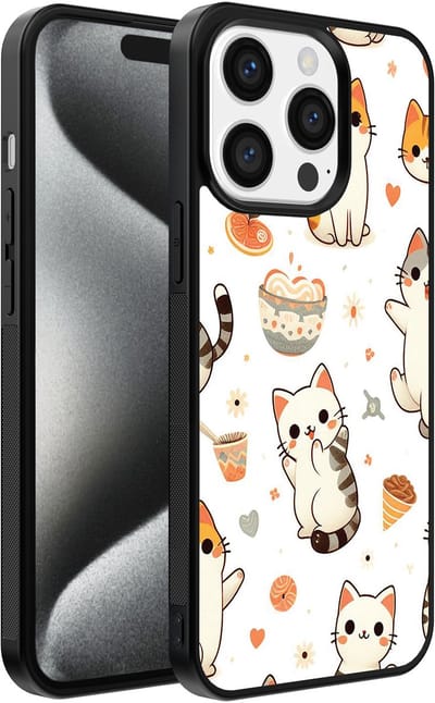 Smartphonica Telefoonhoesje geschikt voor iPhone 15 Pro met katten opdruk - TPU backcover case cat design geschikt voor iPhone 15 Pro