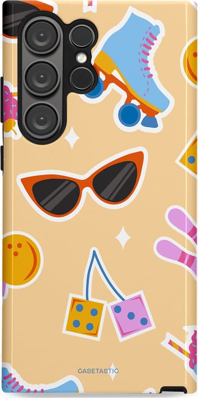 Casetastic Hoesje Geschikt voor Samsung S23 Ultra - Stijlvolle Beschermende Duo-layer Case - Milkshake vibes