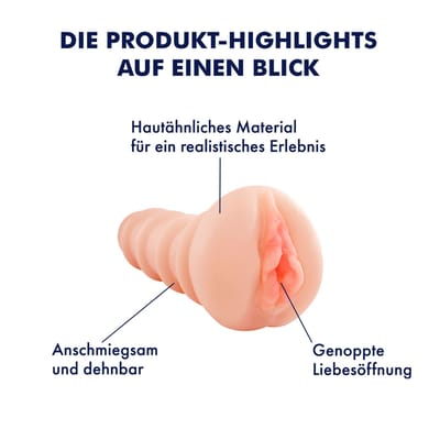 LET OP: BRUIN Realistische Masturbator 17,5 cm EIS | Sex Toy Men Pocket Pussy | Sex Man Toy Pussy Groot met Vagina en Clit | Realistische Pussy Sex Doll Extreme voor Penis