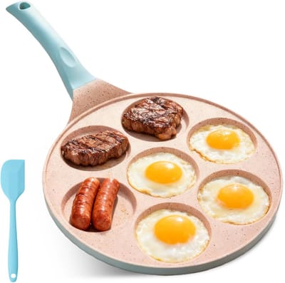 Pannenkoekenpan met 7 Gaten voor Dieren Pannenkoekjes - Anti-aanbak