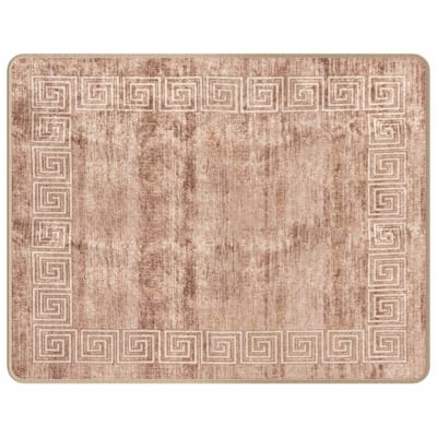 vidaXL - Tapijt - Runner - MARSA - Wit - 80 - x - 100 - cm - Polyester - en - PVC