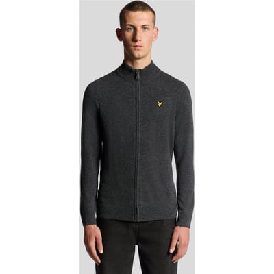 Lyle & Scott Kn2102vc Trui Met Volledige Rits Grijs S Man