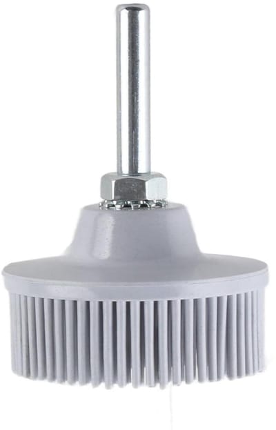 2 Inch Borstelschijf Polijstborstel Amaril Schijfpakking Verwijderaar Wielgereedschap Grit Schurende Coating Verwijderen (WHITE)