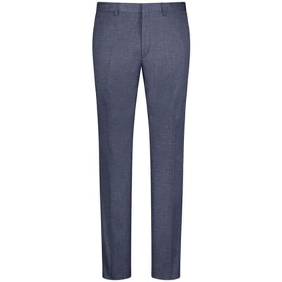 Roy Robson Broek Faux-Uni Flat Front Navy / male