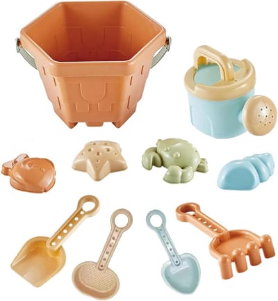 Strandspeelgoed Set - Zandbak Speelgoed - Buiten Spelen - Bevordert Groepsspel - 31 x 17.8 x 19.6 cm - Kleurrijk