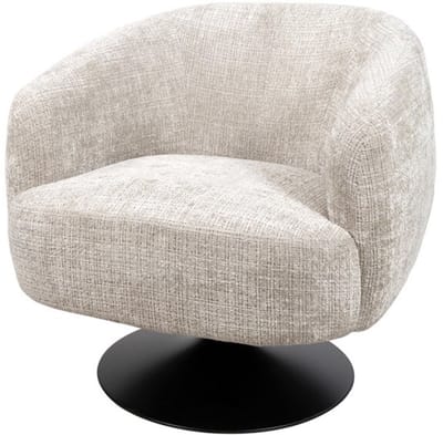 Draaifauteuil Louis 360 - Cremona - Taupe 04 - Star Collection