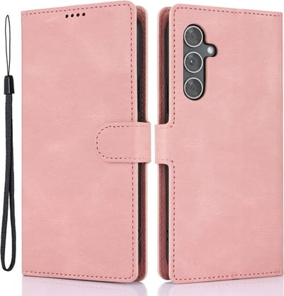 Coverup Hoesje - Geschikt voor Samsung Galaxy A35 Hoesje - Coverup Book Case - Pink