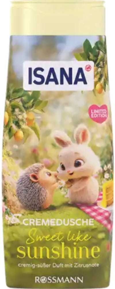 Zomer Douchegel Sweet Like Sunshine - Isana | 1x 300ml - Citrus | Crèmedouche - Lente Zomer Douchegel - Limited Edition 2026