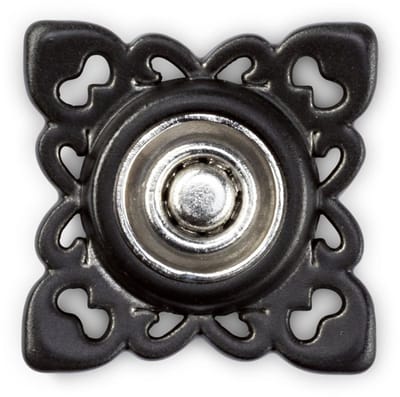 Aannaaidrukknopen kwadrat. 21 mm zwart 2 st. - Aannaaidrukknopen - Prym