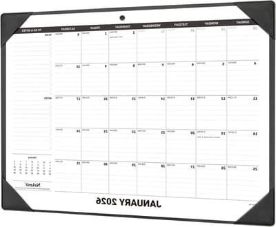 Bureau Kalender - Planblad - Planning Maken - Extra Grote Blokken - 55 x 43 cm - Wit