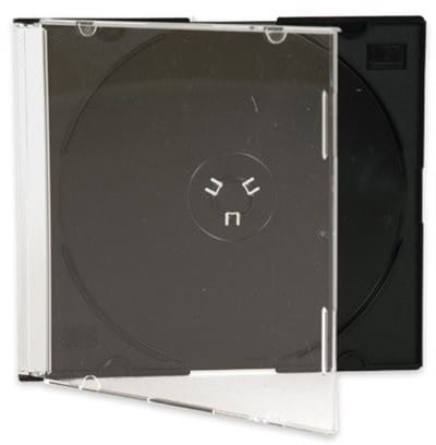 Allecto - CD/DVD Slimline Jewel Cases - 25 Stuks - Zwarte Tray - Opberghoesjes - Slimline Formaat - Bescherming voor Media - Geschikt voor CD's en ...