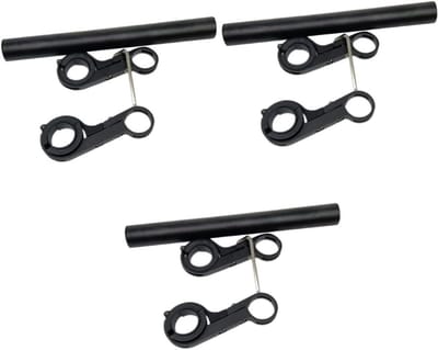 Fiets Stuurverlenger - Stuur Extender - Accessoires Bevestigen - Extra Ruimte Creëren - 20 cm Lengte - Zwart