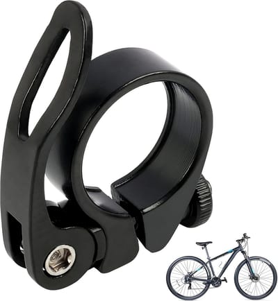 Fiets Zadelklem Quick Release Aluminium 28,6/31,8/34,9 mm Lichtgewicht voor Racefiets en MTB