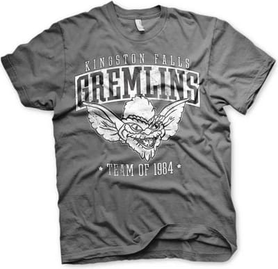 Gremlins Heren Tshirt -S- Team Kingston Falls Gremlins Of 1984 Grijs