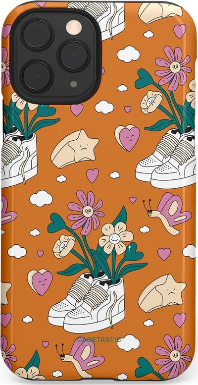 Casetastic Hoesje Geschikt voor Apple iPhone 11 Pro - Stijlvolle Beschermende Duo-layer Case - Hartentuin