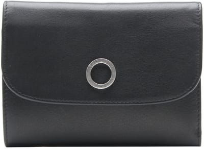 Esquire Leren portemonnee Athena RFID Lady Wallet Black zwart