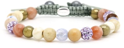 Karma - kralenarmband - Spiral - Dames Armband - Meerkleurig - 20 CM