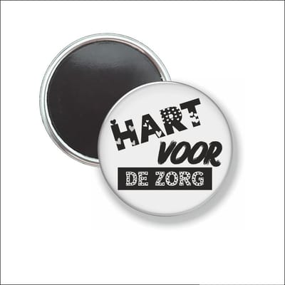 Button Met Magneet 58 MM - Hart Voor De Zorg - NIET VOOR KLEDING