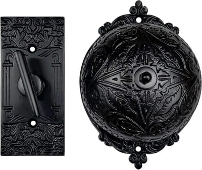 Deurbel met Sleutelplaat - Draaideurbel Ringbel - Voordeur Aankondiging - Mechanisch Geluid - 23 x 15 x 13 cm