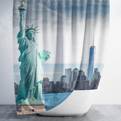 Casabueno - Douchegordijn - Waterdicht & Sneldrogend – 180x200 cm – Anti-Schimmel, Wasbaar & Duurzaam – New York – Badkamer Shower Curtain