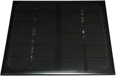 Zonnepaneel - Zonnecel Laadplaat - Opladen Mobiele Apparaten - Kristallijne Technologie - 145x145x3mm - Zwart