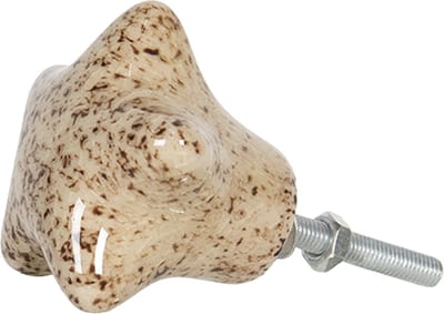 Clayre & Eef Deurknop 4 cm Bruin Keramiek
