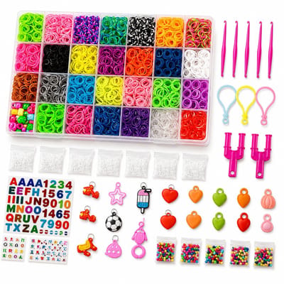 BOTC Loombandjes Starterspakket - 32 Kleuren - 2750-Delig - Loomelastiekjes - Loomen - Loom Pakket