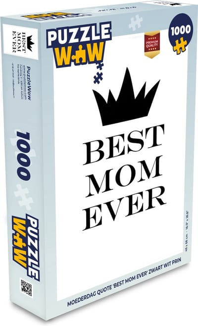 Puzzel Quotes - Best mom ever - Spreuken - Moeder - Legpuzzel - Puzzel 1000 stukjes volwassenen