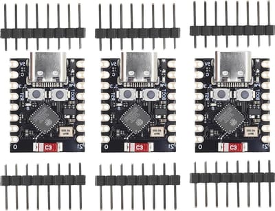 3 Stuks ESP32-C3 Ontwikkelbord met WiFi en Bluetooth - 4MB Flash Geheugen voor IoT Projecten