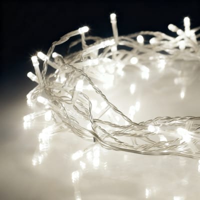 MUPOO Fairy Lights Led Lichtsnoer 20 Meter 200 LEDs - Wit - Kerstverlichting Binnen & Buiten Met 6U/24U Timer, Memory Functie en 8 Lichtstanden - Energiezuinige Low Voltage Snoerverlichting Voor Tuin, Huis, Trouw, Kerst & Feest
