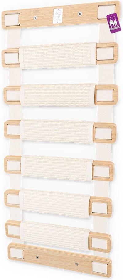 Petrebels Wandmeubel wandmontage Klimmuur Kat - Kattenmuur Ladder 91-Rusty Oak - 91 x 40 x 2 cm