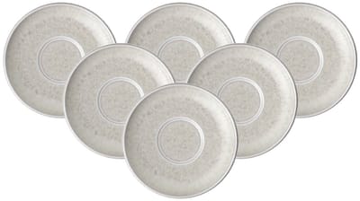 Espressountertassen Perlemor Sand ø 12 cm Set van 6