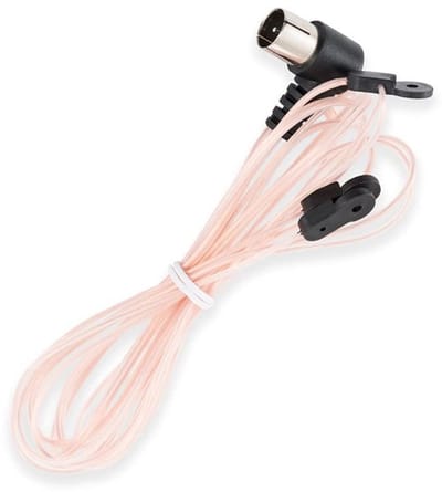 FM Radio Antenne Roze Binnenantenne T Type F Stekker Adapter 2m Compatibel met Stereo Ontvanger Home Versterker Autoradio
